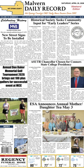 Cover of Malvern Daily Record