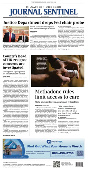 Cover of Milwaukee Journal Sentinel