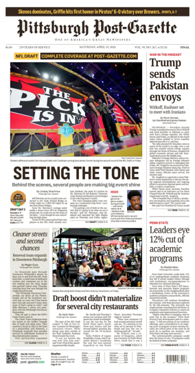 Cover of Pittsburgh Post-Gazette