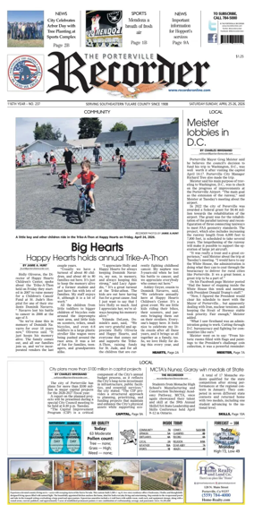 Cover of Porterville Recorder