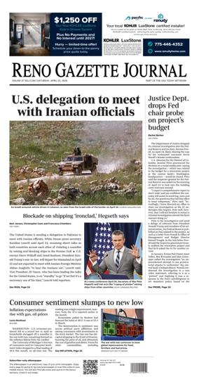 Cover of Reno Gazette Journal