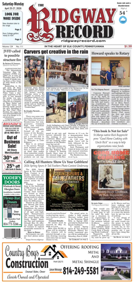 Cover of Ridgway Record