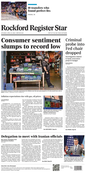 Cover of Rockford Register Star