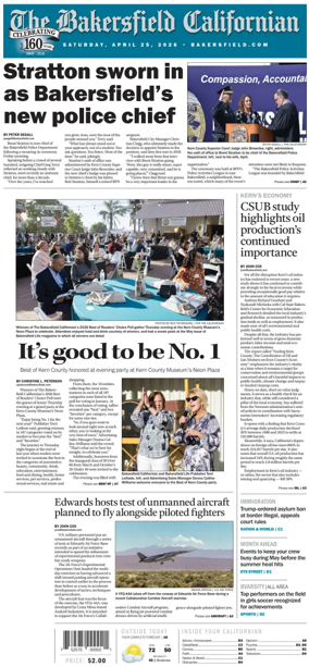Cover of The Bakersfield Californian