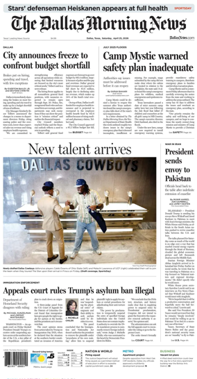 Cover of The Dallas Morning News