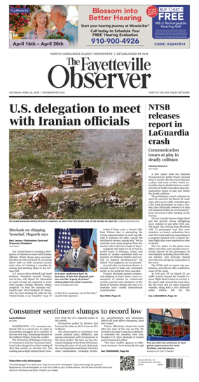 Cover of The Fayetteville Observer