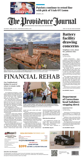 Cover of The Providence Journal