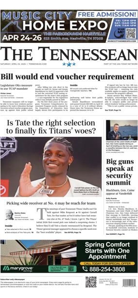Cover of The Tennessean