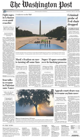 Cover of Washington Post