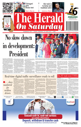 Cover of The Herald (Zimbabwe)