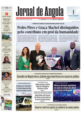 Cover of Jornal de Angola