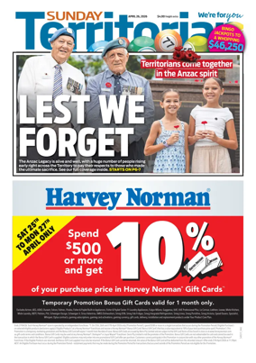 Cover of Sunday Territorian