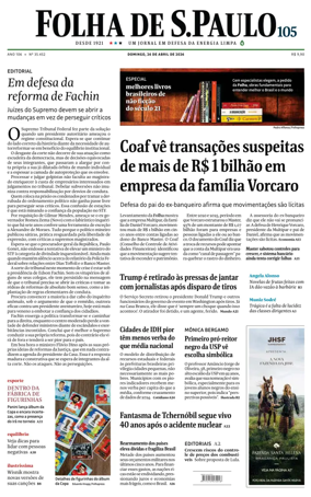 Cover of Folha de S.Paulo