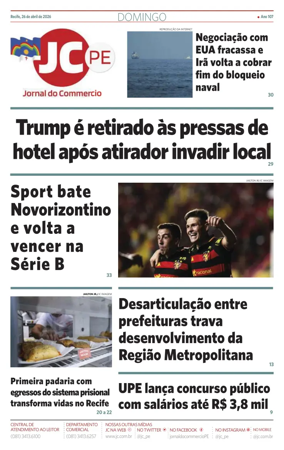Cover of Jornal do Commercio