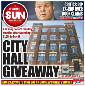 Cover of Toronto Sun