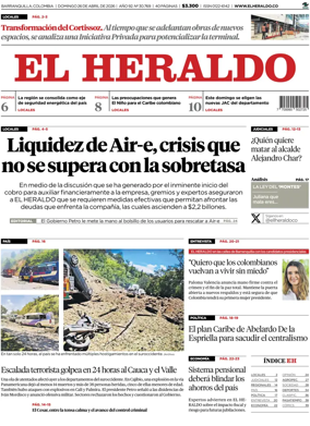 Cover of El Heraldo (Colombia)