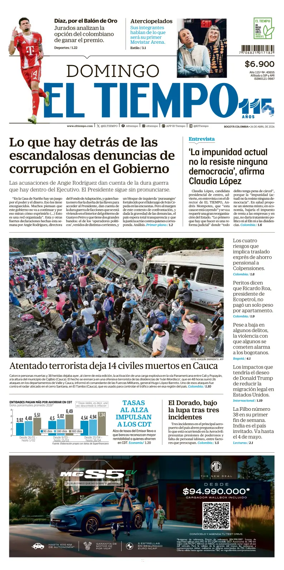 Cover of El Tiempo (Bogota)