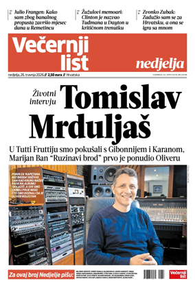 Cover of Vecernji list - Hrvatska