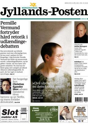 Cover of Jyllands-Posten Sondag