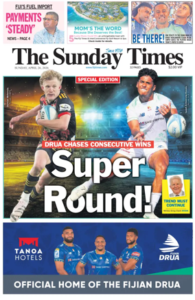 Cover of The Fiji Times