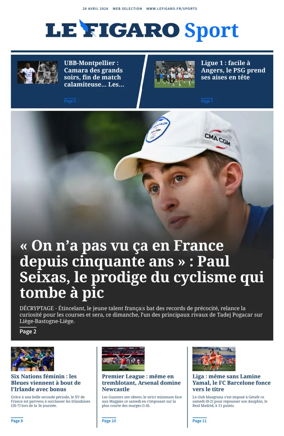 Cover of Le Figaro Sport