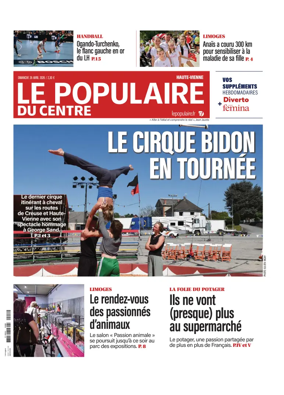 Cover of Le Populaire du Centre (Haute-Vienne)