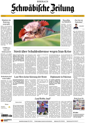 Cover of Schwabische Zeitung (Biberach)