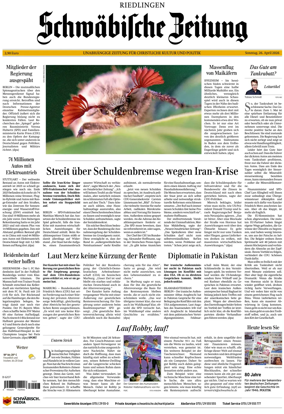 Cover of Schwabische Zeitung (Riedlingen)