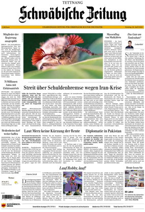 Cover of Schwabische Zeitung (Tettnang)