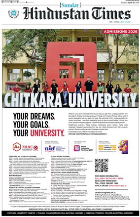 Cover of Hindustan Times (Chandigarh)