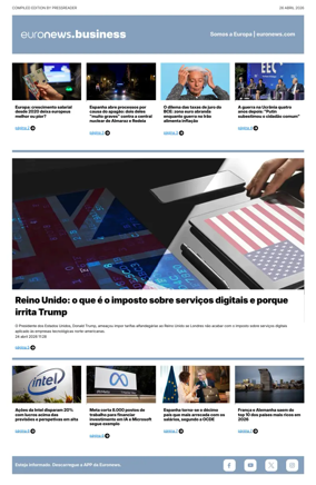 Cover of Euronews Business (Portuguese)