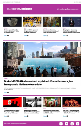 Cover of Euronews Culture and Sport Compiled Edition