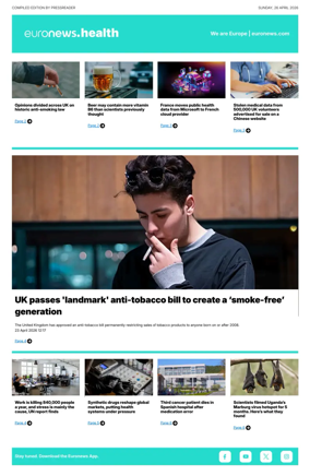 Cover of Euronews Health (English) Compiled Edition