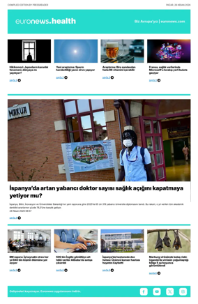 Cover of Euronews Health (Turkish) Compiled Edition