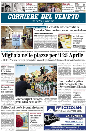 Cover of Corriere del Veneto (Padova e Rovigo)