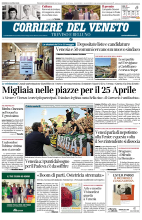Cover of Corriere del Veneto (Treviso e Belluno)