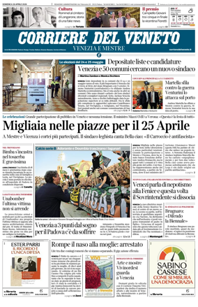 Cover of Corriere del Veneto (Venezia e Mestre)
