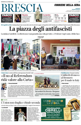 Cover of Corriere della Sera (Brescia)