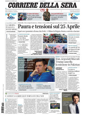 Cover of Corriere della Sera