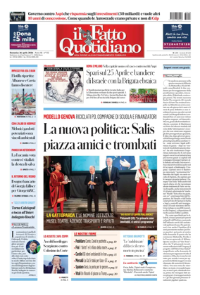 Cover of Il Fatto Quotidiano