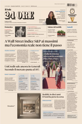 Cover of Il Sole 24 Ore