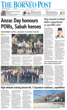 Cover of The Borneo Post (Sabah)