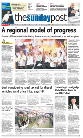 Cover of The Borneo Post (Sarawak)