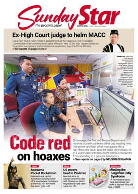 Cover of The Star Malaysia