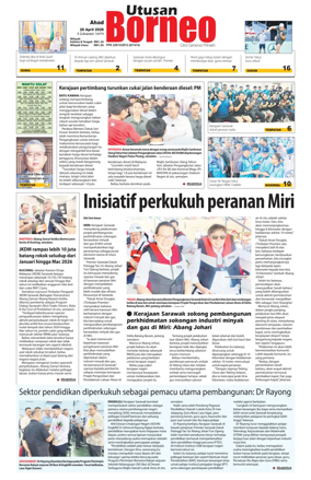 Cover of Utusan Borneo (Sarawak)