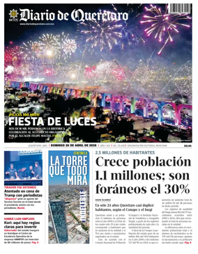 Cover of Diario de Queretaro