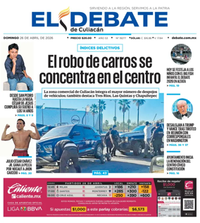 Cover of El Debate de Culiacan