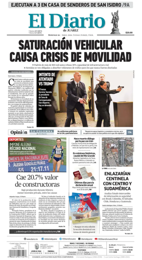 Cover of El Diario de Juarez