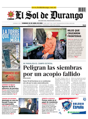 Cover of El Sol de Durango