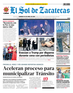 Cover of El Sol de Zacatecas